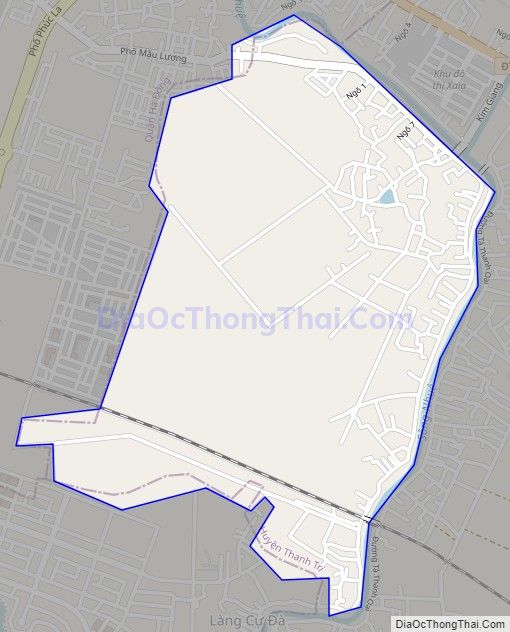 Bản đồ giao thông xã Hữu Hòa, huyện Thanh Trì
