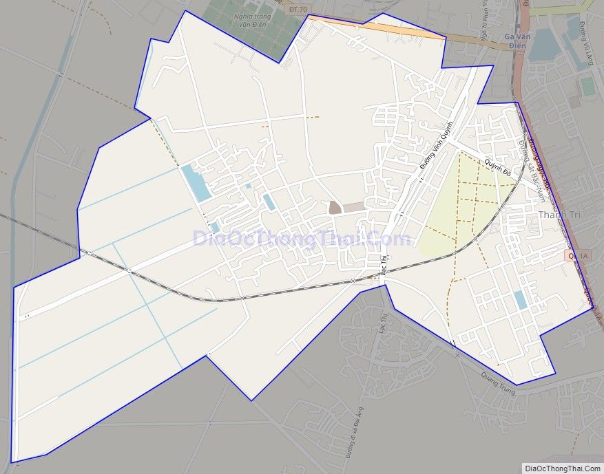 Bản đồ giao thông xã Vĩnh Quỳnh, huyện Thanh Trì