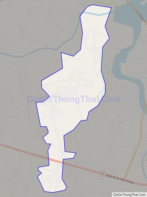 Bản đồ giao thông xã Cẩm Lộc, huyện Cẩm Xuyên