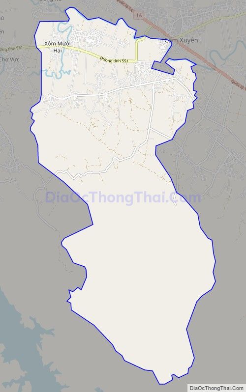 Bản đồ giao thông xã Cẩm Quan, huyện Cẩm Xuyên
