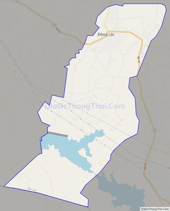 Bản đồ giao thông Thị trấn Đồng Lộc, huyện Can Lộc