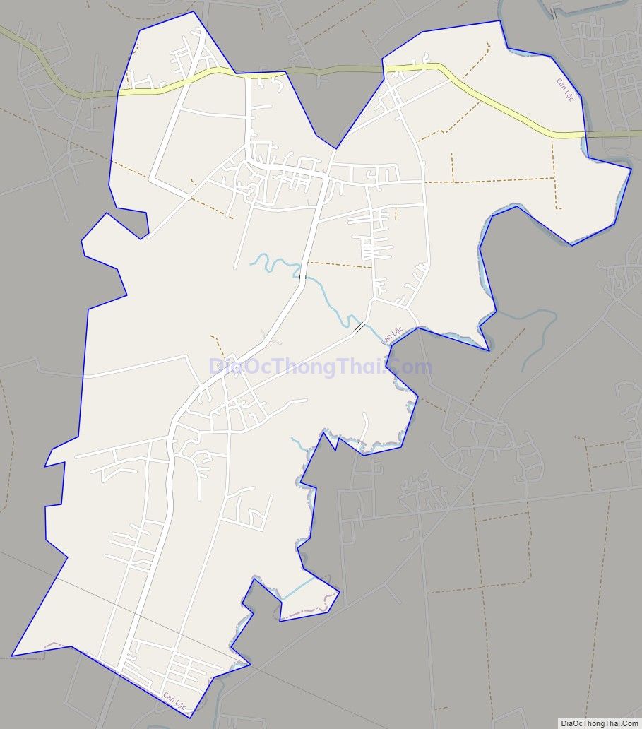 Bản đồ giao thông xã Sơn Lộc, huyện Can Lộc