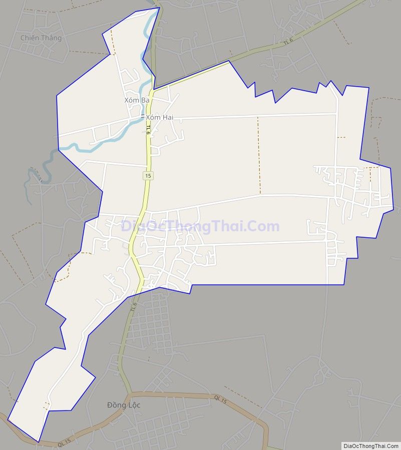 Bản đồ giao thông xã Trung Lộc, huyện Can Lộc
