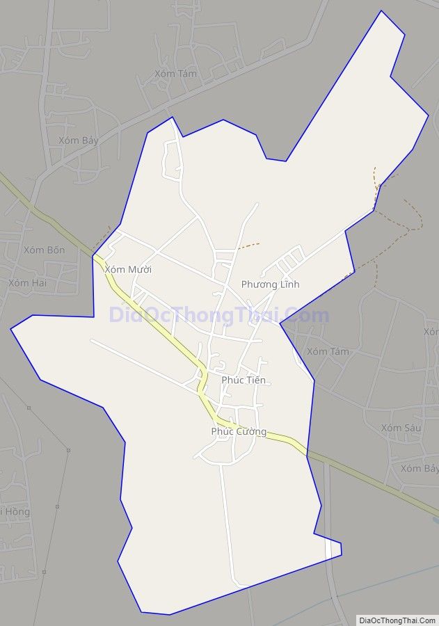 Bản đồ giao thông xã Trường Lộc (cũ), huyện Can Lộc