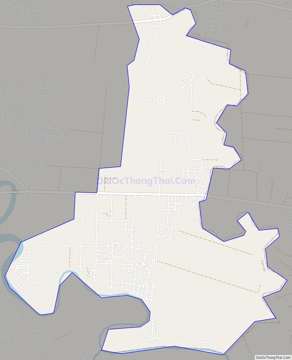 Bản đồ giao thông xã Tùng Lộc, huyện Can Lộc