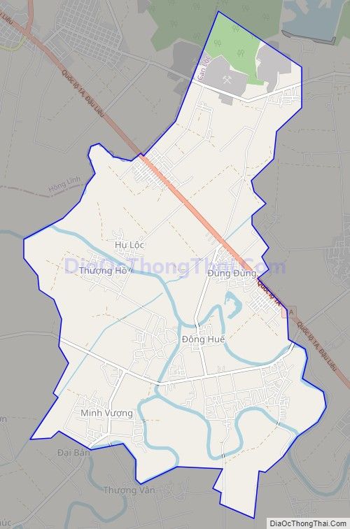 Bản đồ giao thông xã Vượng Lộc, huyện Can Lộc