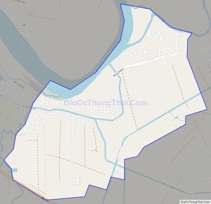 Bản đồ giao thông xã Bùi Xá (cũ), huyện Đức Thọ