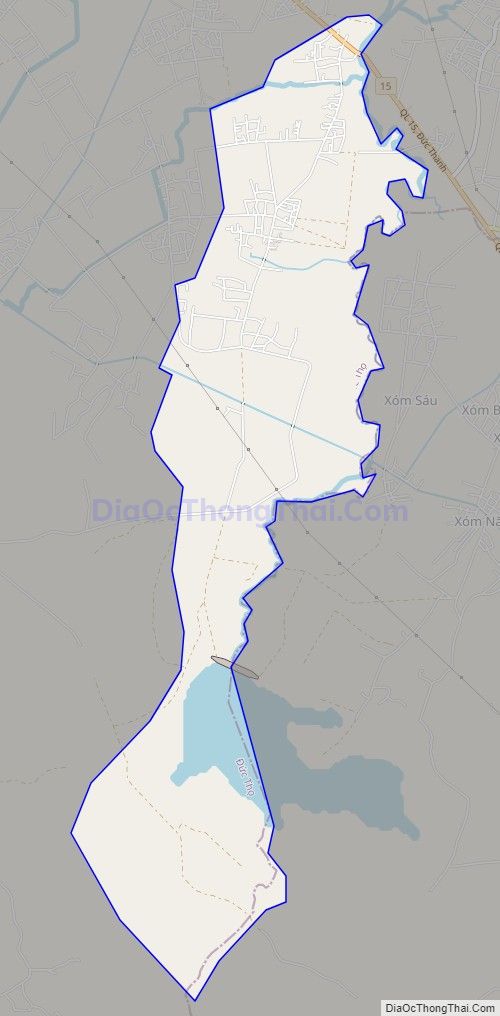 Bản đồ giao thông xã Đức Dũng (cũ), huyện Đức Thọ