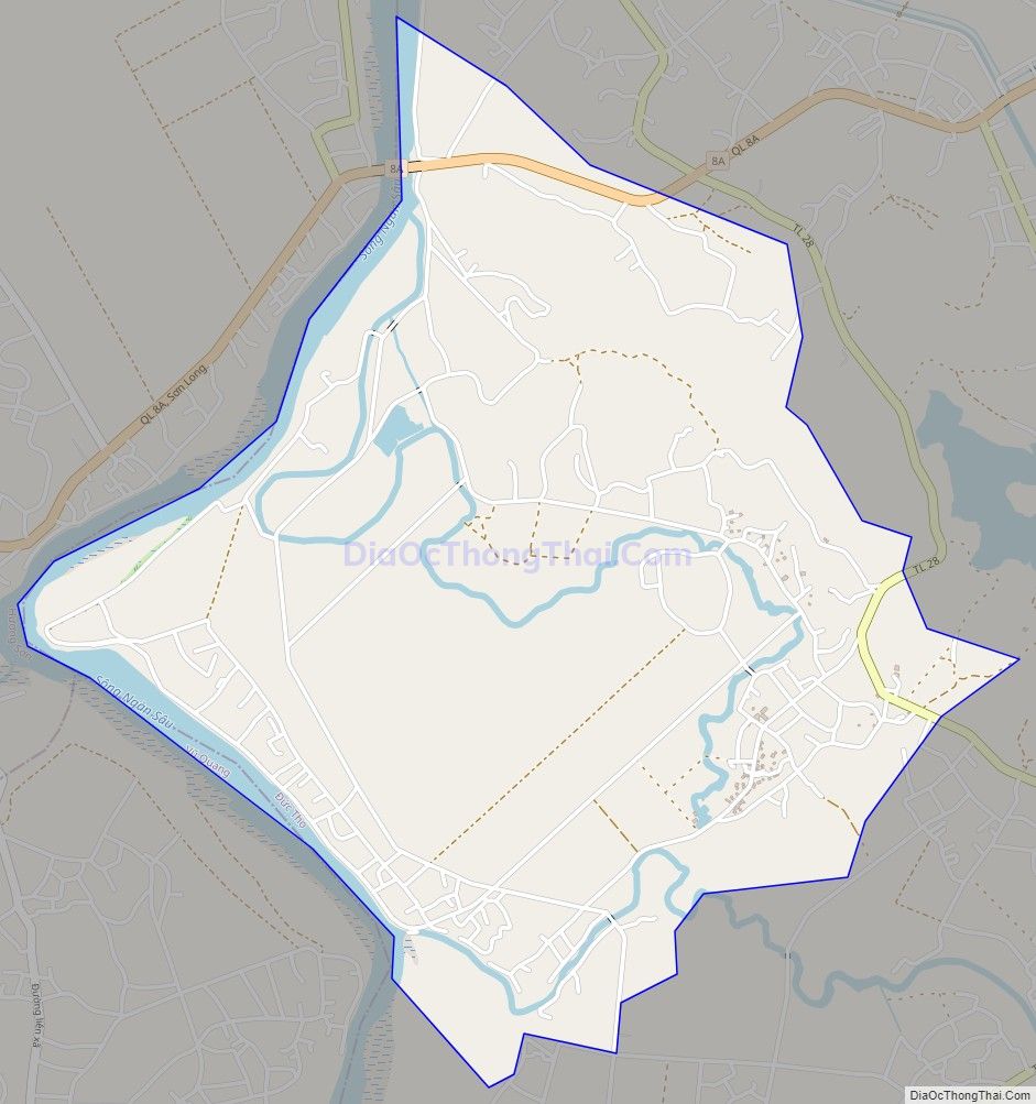 Bản đồ giao thông xã Đức Hòa (cũ), huyện Đức Thọ