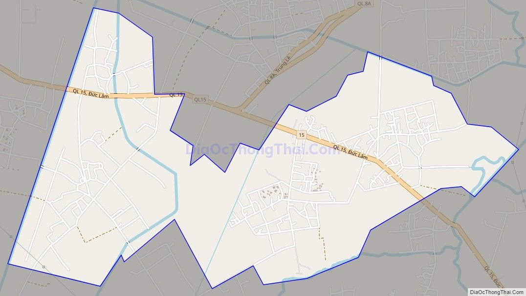 Bản đồ giao thông xã Đức Lâm (cũ), huyện Đức Thọ