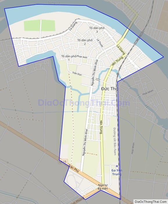 Bản đồ giao thông Thị trấn Đức Thọ, huyện Đức Thọ