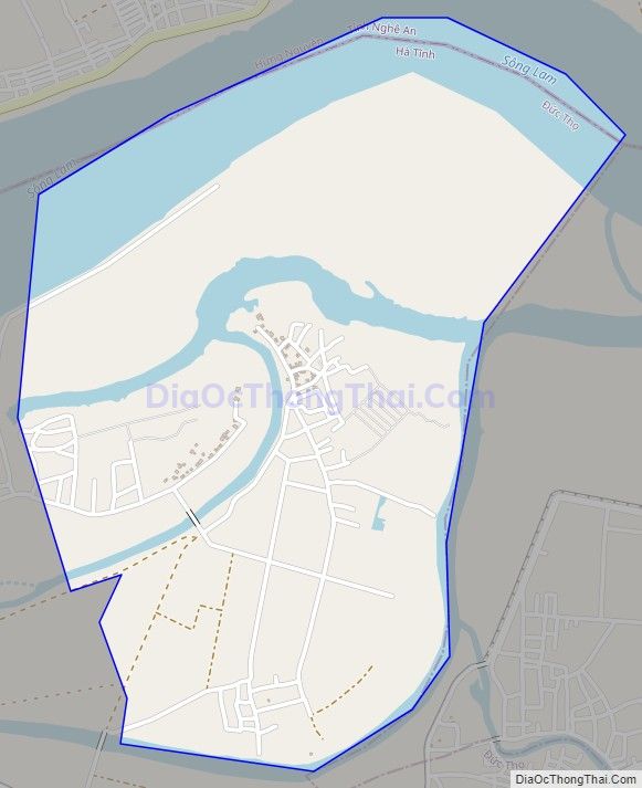 Bản đồ giao thông xã Đức Vĩnh (cũ), huyện Đức Thọ