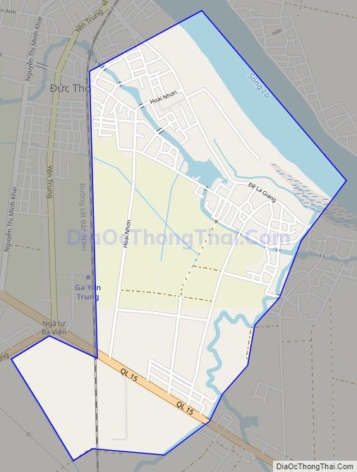 Bản đồ giao thông xã Đức Yên (cũ), huyện Đức Thọ