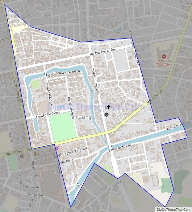 Bản đồ giao thông phường Tân Giang, thành phố Hà Tĩnh