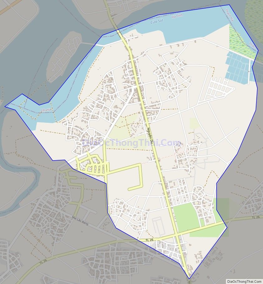 Bản đồ giao thông xã Thạch Hạ, thành phố Hà Tĩnh