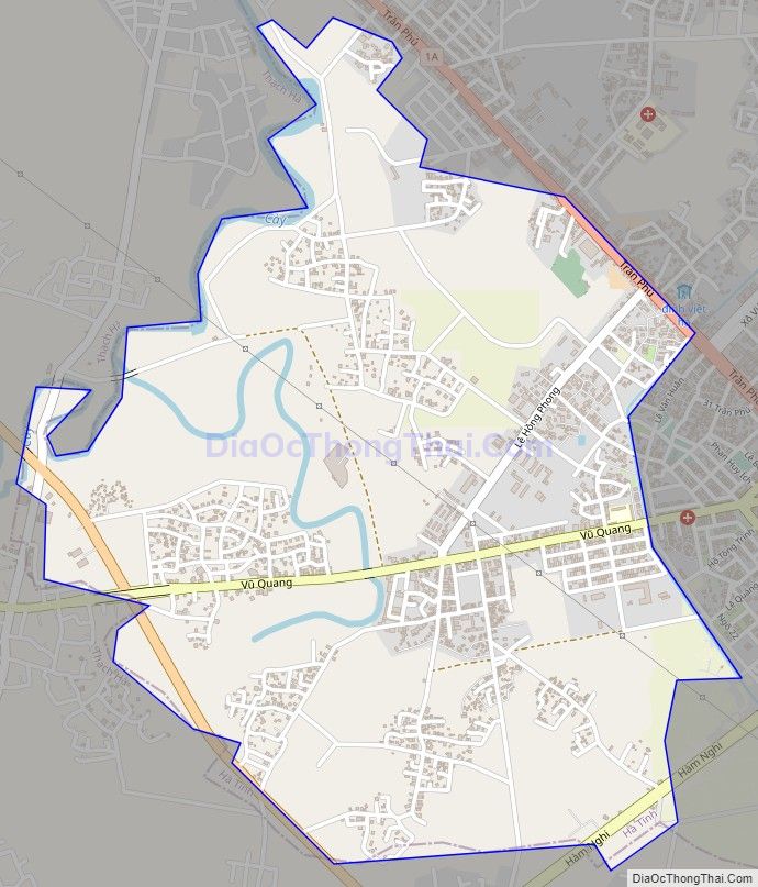 Bản đồ giao thông phường Thạch Linh, thành phố Hà Tĩnh