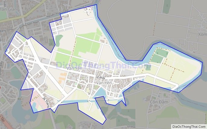 Bản đồ giao thông phường Văn Yên, thành phố Hà Tĩnh