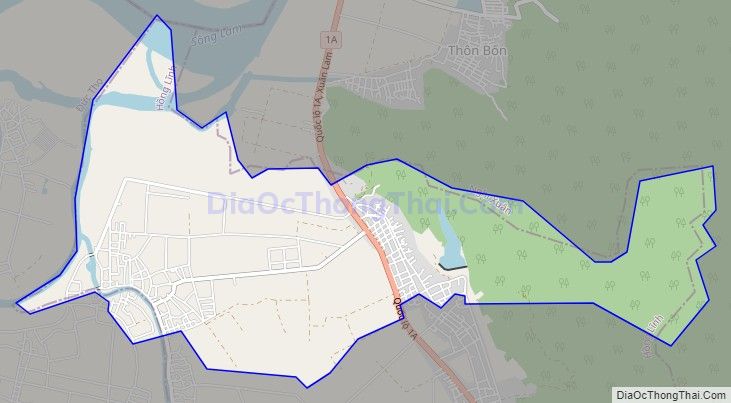 Bản đồ giao thông phường Trung Lương, thị xã Hồng Lĩnh