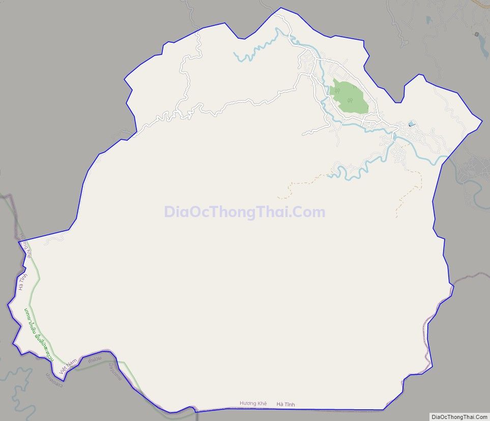 Bản đồ giao thông xã Hương Lâm, huyện Hương Khê