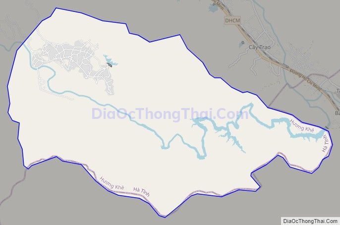 Bản đồ giao thông xã Hương Liên, huyện Hương Khê