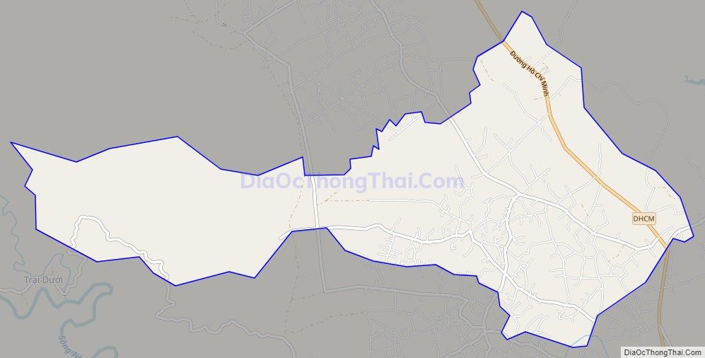 Bản đồ giao thông xã Hương Long, huyện Hương Khê