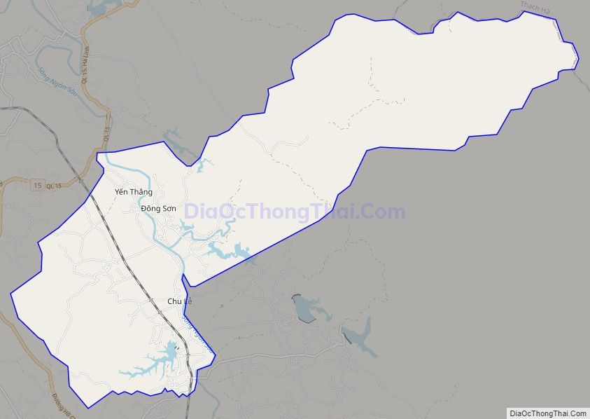 Bản đồ giao thông xã Hương Thủy, huyện Hương Khê