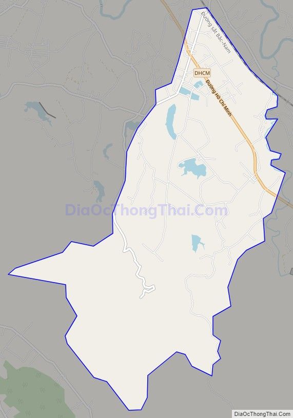 Bản đồ giao thông xã Hương Trà, huyện Hương Khê