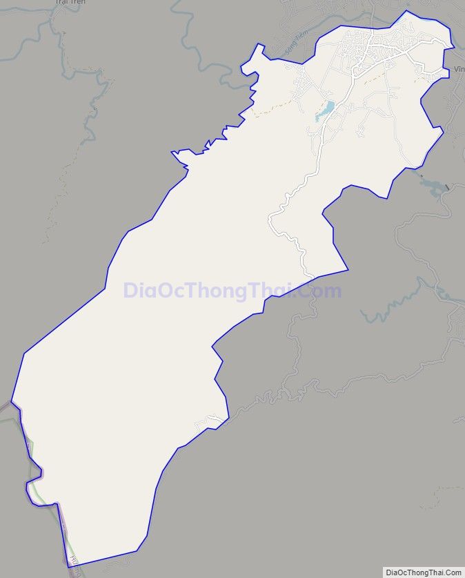 Bản đồ giao thông xã Hương Vĩnh, huyện Hương Khê