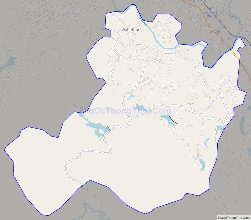 Bản đồ giao thông xã Hương Xuân, huyện Hương Khê