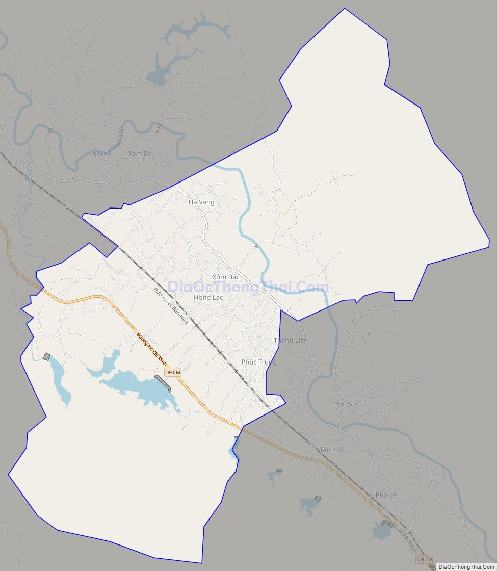 Bản đồ giao thông xã Phúc Trạch, huyện Hương Khê