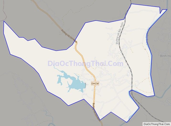 Bản đồ giao thông xã Phương Điền (cũ), huyện Hương Khê