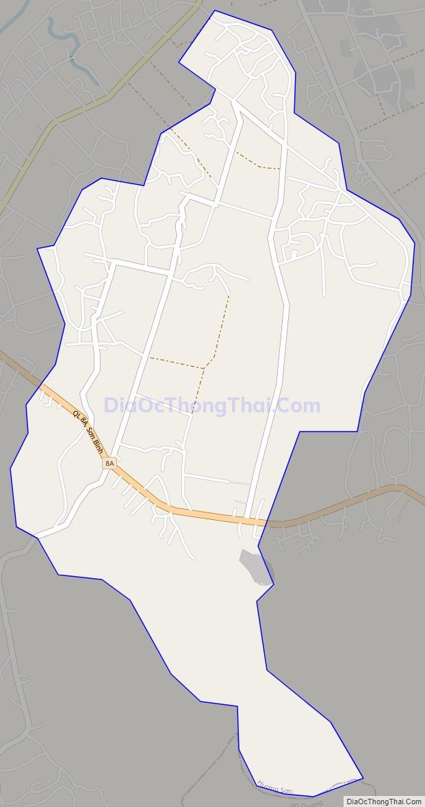 Bản đồ giao thông xã Sơn Bình, huyện Hương Sơn