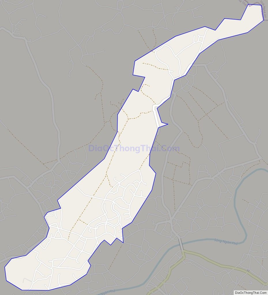 Bản đồ giao thông xã Sơn Hòa (cũ), huyện Hương Sơn