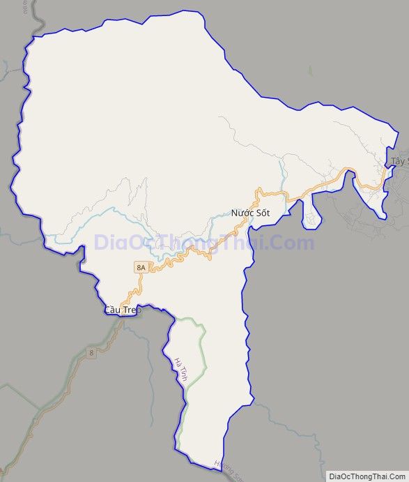 Bản đồ giao thông xã Sơn Kim 1, huyện Hương Sơn