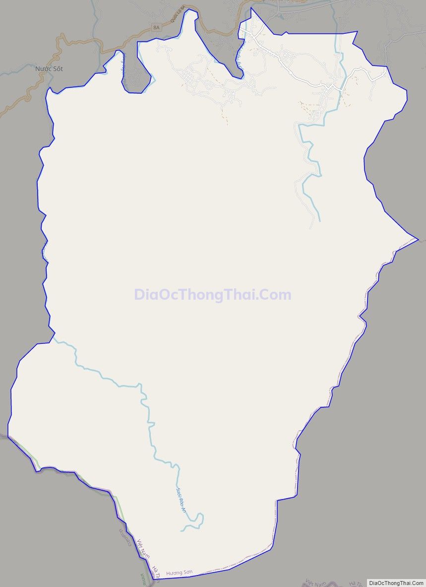 Bản đồ giao thông xã Sơn Kim 2, huyện Hương Sơn
