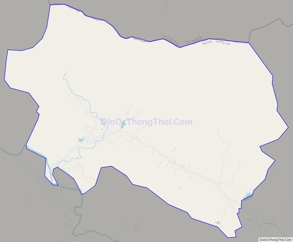Bản đồ giao thông xã Sơn Lâm, huyện Hương Sơn