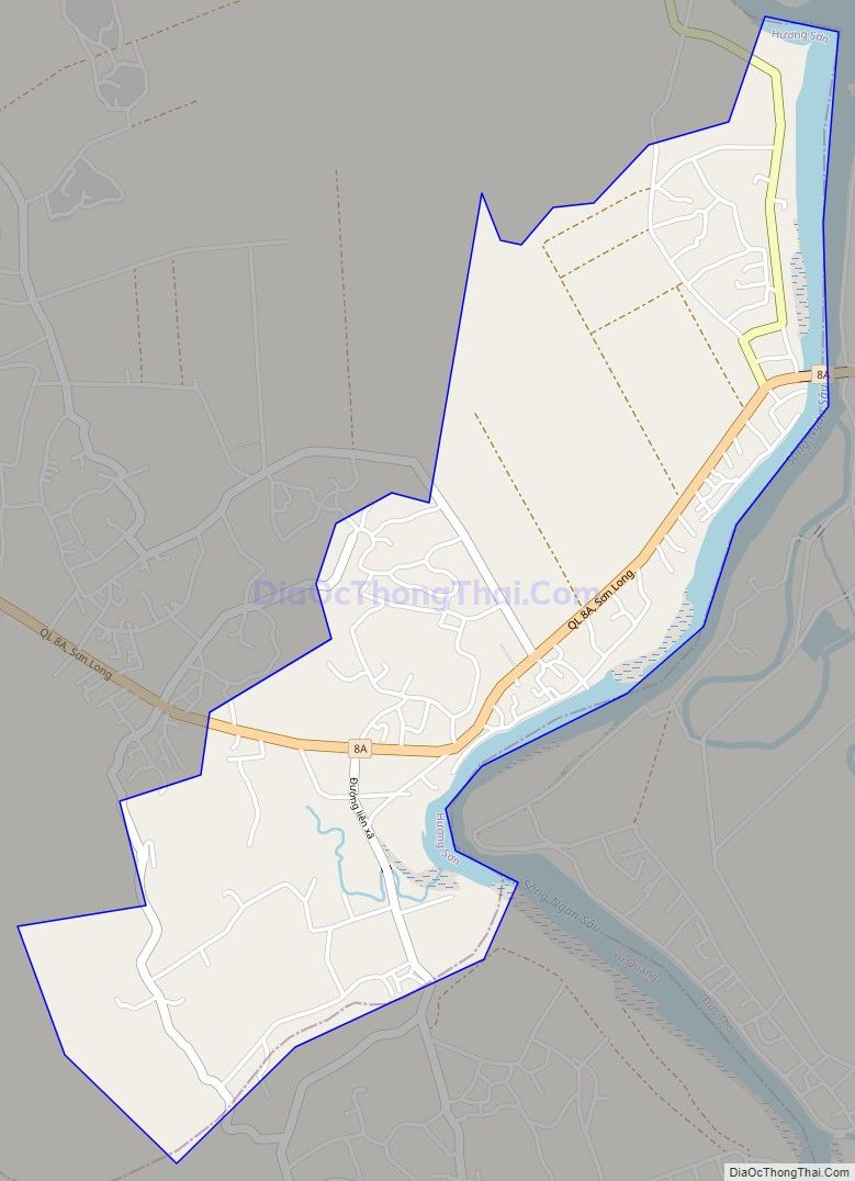 Bản đồ giao thông xã Sơn Long, huyện Hương Sơn