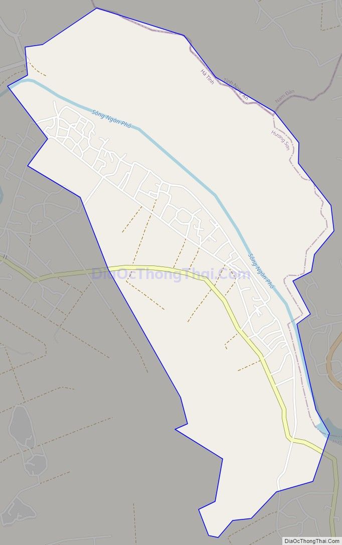 Bản đồ giao thông xã Sơn Tân (cũ), huyện Hương Sơn