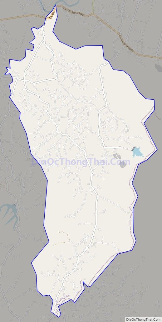 Bản đồ giao thông xã Sơn Thủy (cũ), huyện Hương Sơn