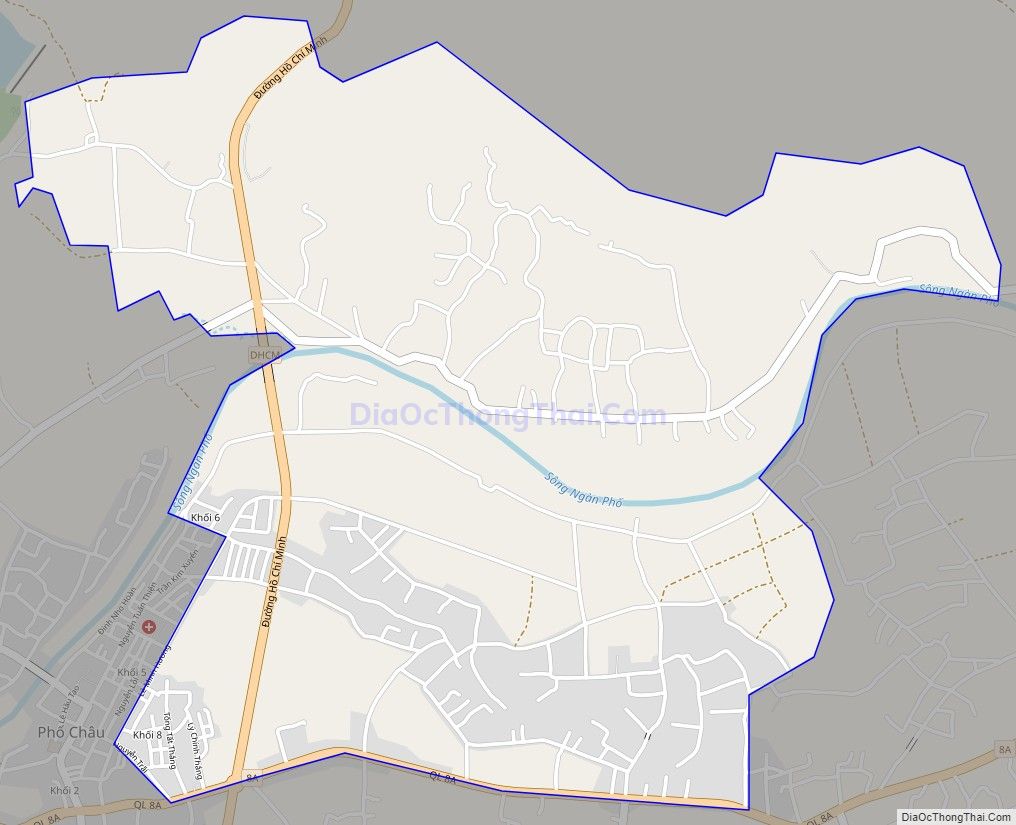 Bản đồ giao thông xã Sơn Trung, huyện Hương Sơn