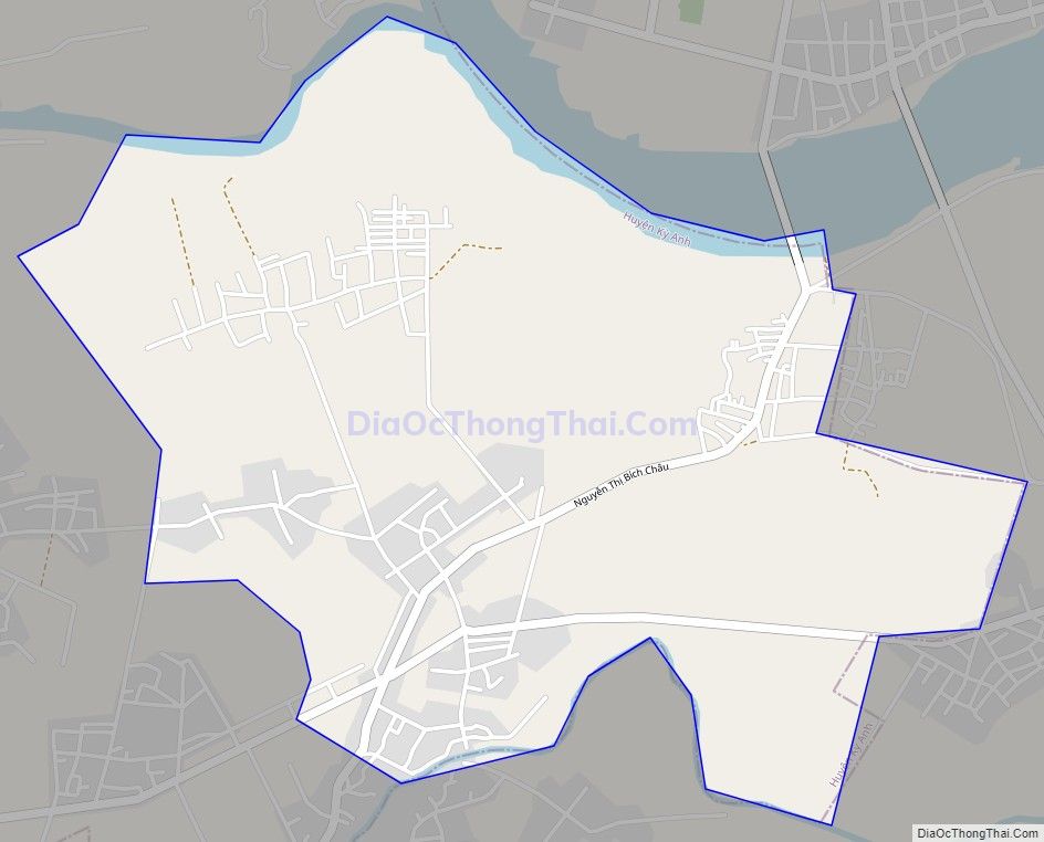 Bản đồ giao thông xã Kỳ Hải, huyện Kỳ Anh
