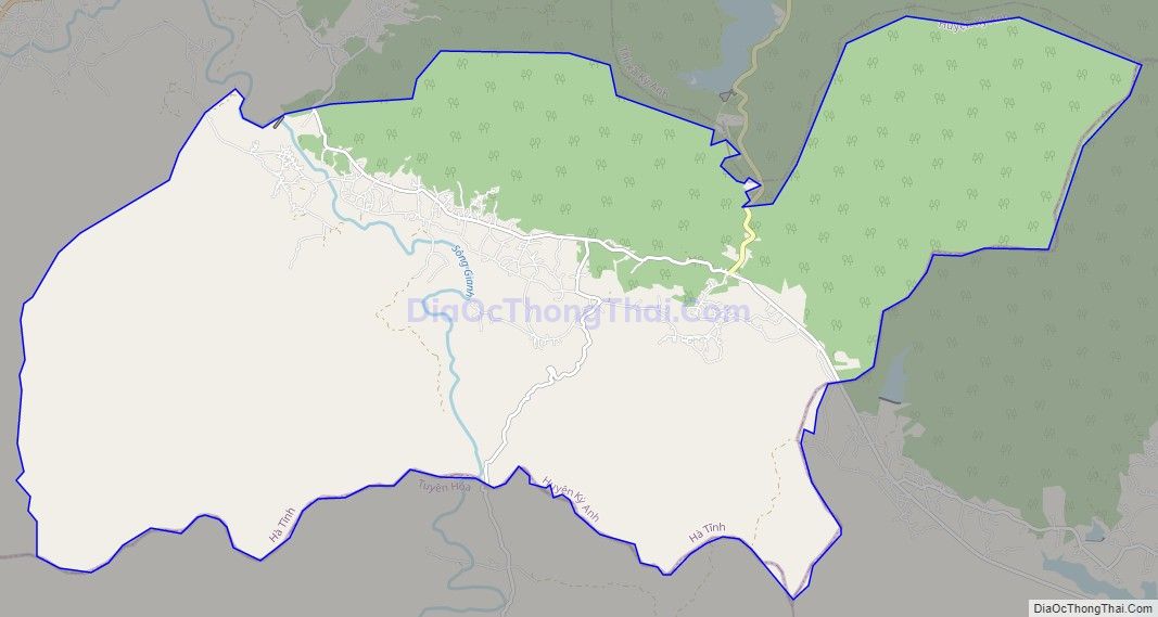Bản đồ giao thông xã Kỳ Lạc, huyện Kỳ Anh