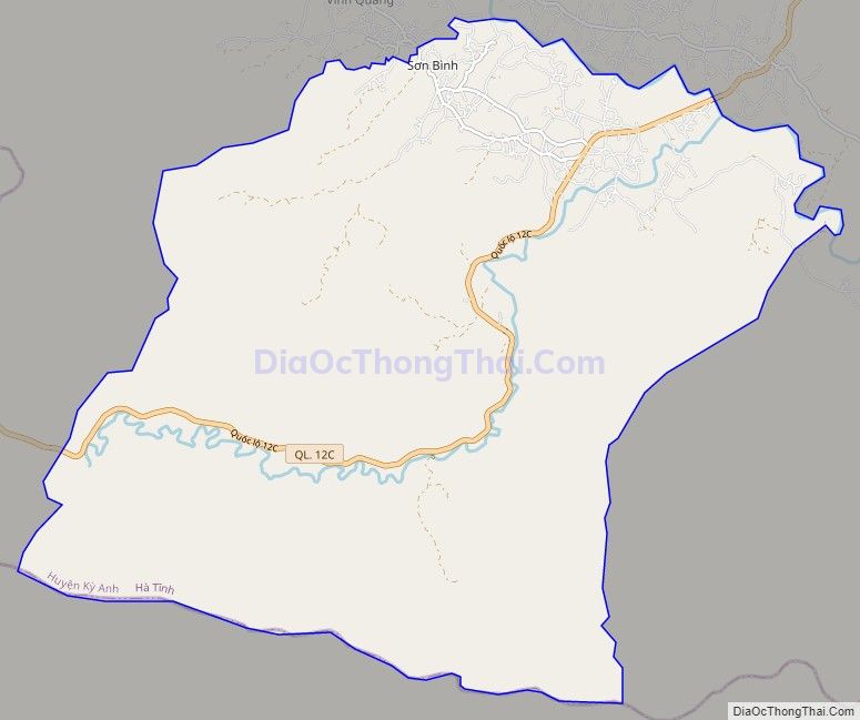 Bản đồ giao thông xã Kỳ Sơn, huyện Kỳ Anh