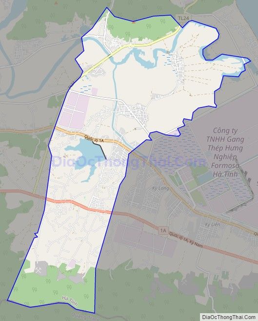 Bản đồ giao thông phường Kỳ Thịnh, thị xã Kỳ Anh