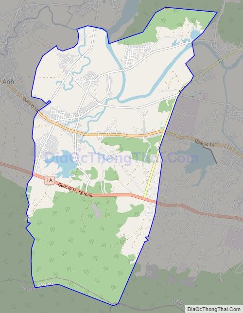 Bản đồ giao thông phường Kỳ Trinh, thị xã Kỳ Anh
