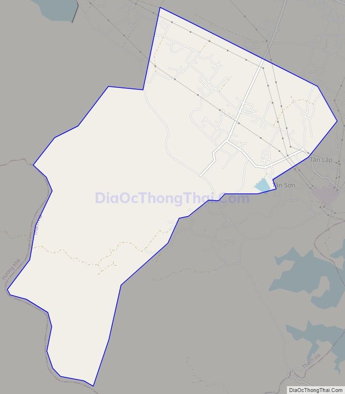 Bản đồ giao thông xã Nam Hương (cũ), huyện Thạch Hà