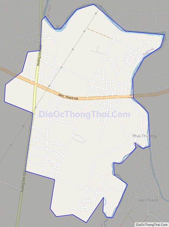 Bản đồ giao thông xã Thạch Lâm (cũ), huyện Thạch Hà