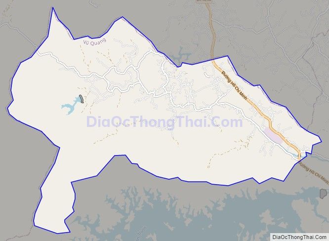 Bản đồ giao thông xã Sơn Thọ (cũ), huyện Vũ Quang