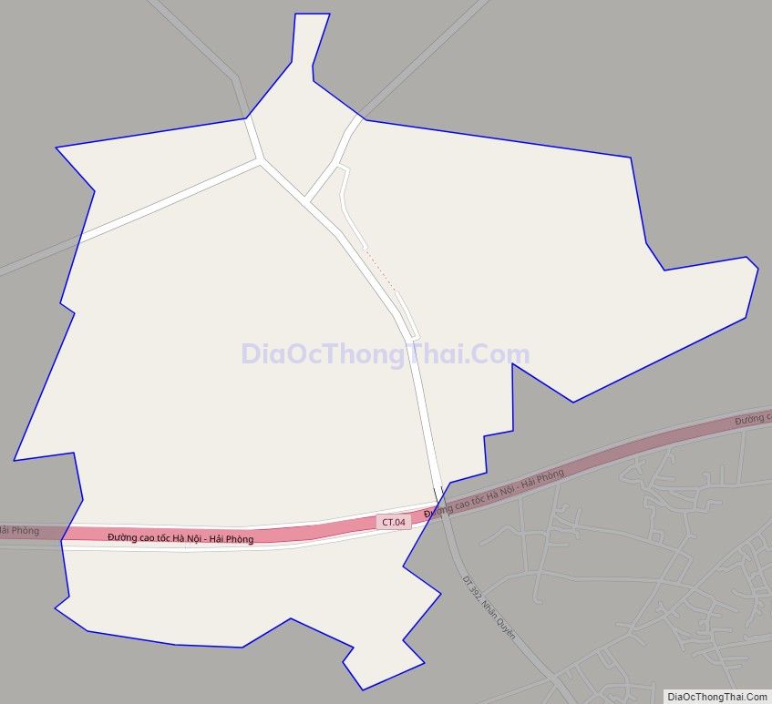 Bản đồ giao thông xã Thái Học, huyện Bình Giang