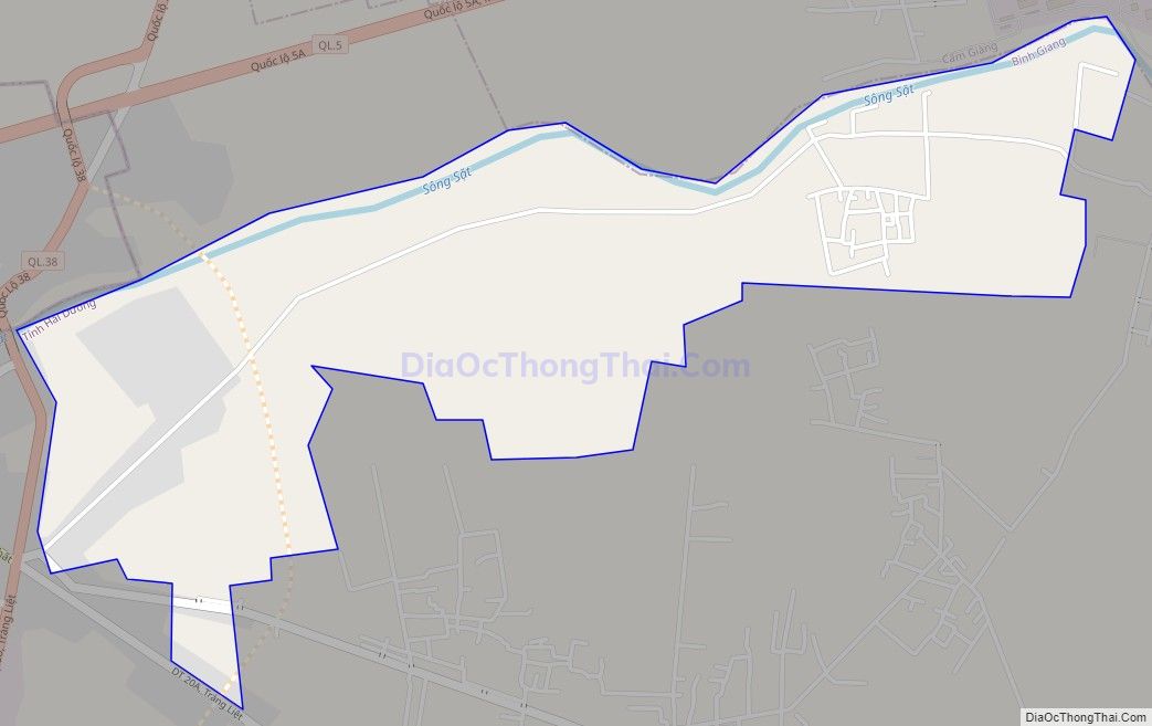Bản đồ giao thông xã Vĩnh Tuy (cũ), huyện Bình Giang